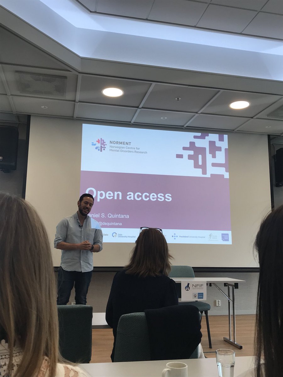 josephdiab85's tweet photo. After stalking him for almost a year on Twitter and reading his endless thread, finally got to attend the legendary @dsquintana giving a talk on open science.
Thanks for @NFIFarmasi bringing PhD fellows from all over Norway together
#NFIF #OpenAccess #openscience https://t.co/lNf8AnY2qj
