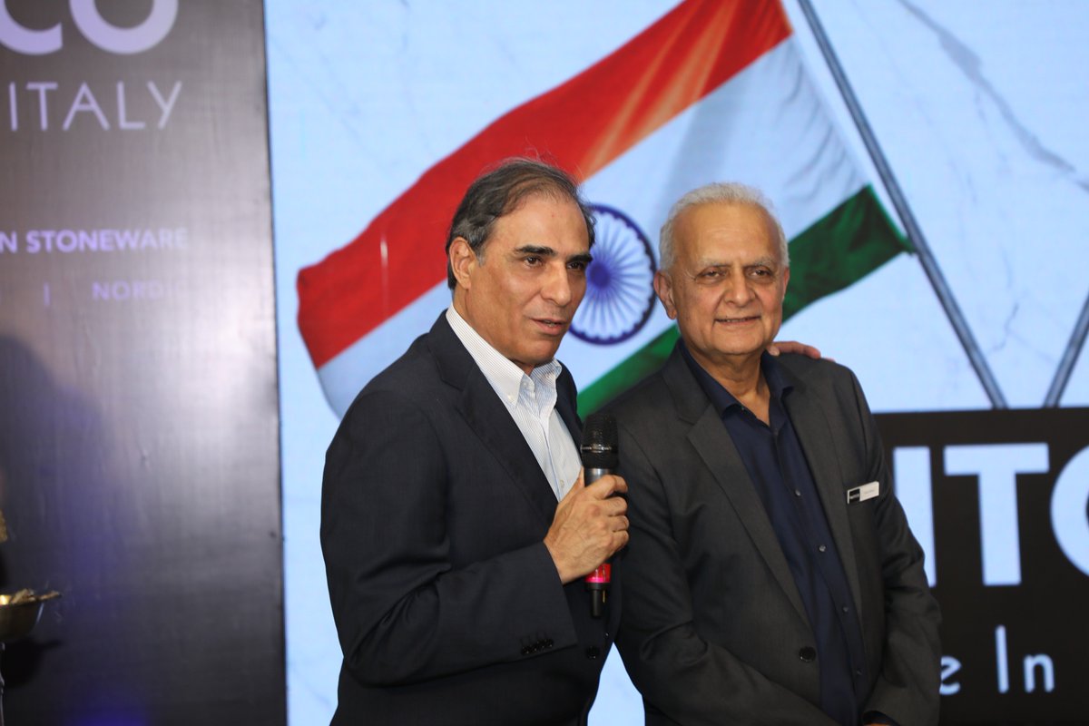 NitcoLtd's tweet image. Take a look at some stellar moments from the launch of our “Made In Italy” tiles collection – Glazed Porcelain Stoneware! Hon’ble Consul General of Italy in Mumbai, Stefania Costanza and distinguished architects like #HafeezContractor, Prem Nath &amp;amp; #BrindaSomaya graced the event.