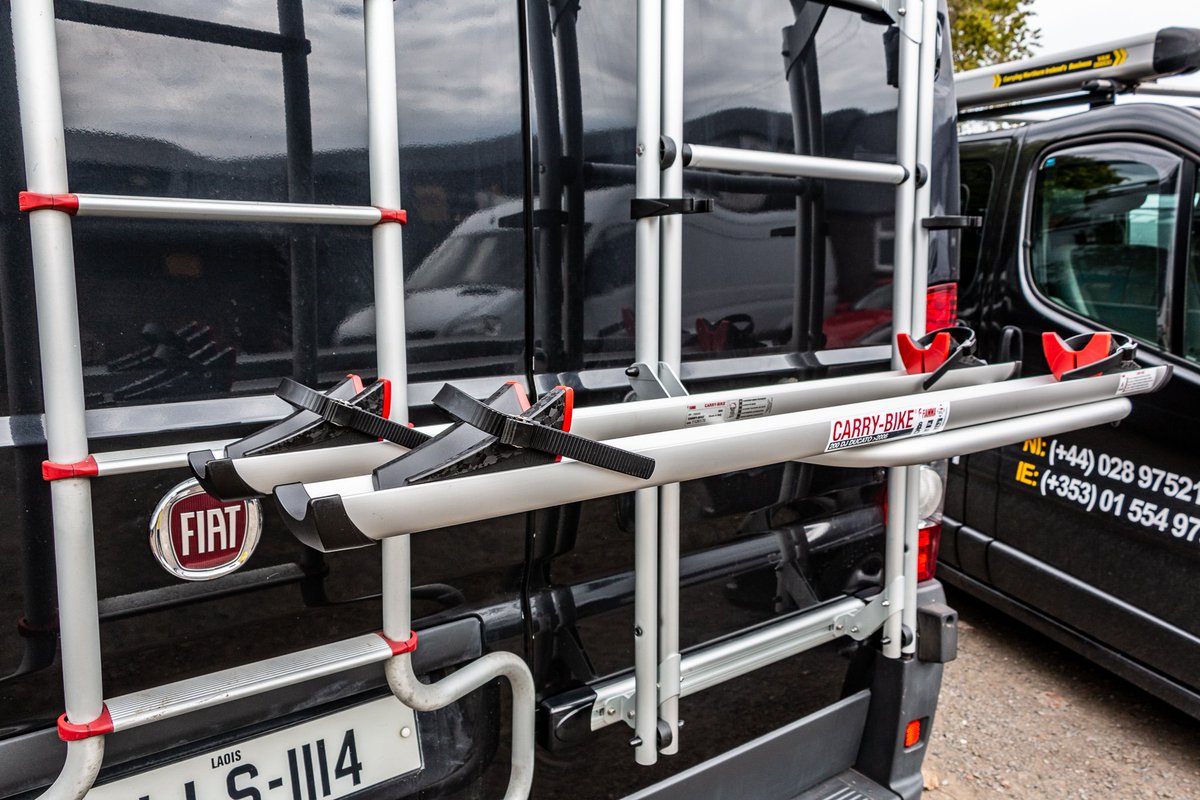 Fiat Ducato fitted with our Fiamma Carry Bike system. 

We offer a range of bespoke and universal Carry Bike systems from Fiamma, including models designed for vans, camper vans, motor homes and more.

See the range here - vanline-ni.com/leisureaccesso…

#fiamma #carrybike #bikecarrier