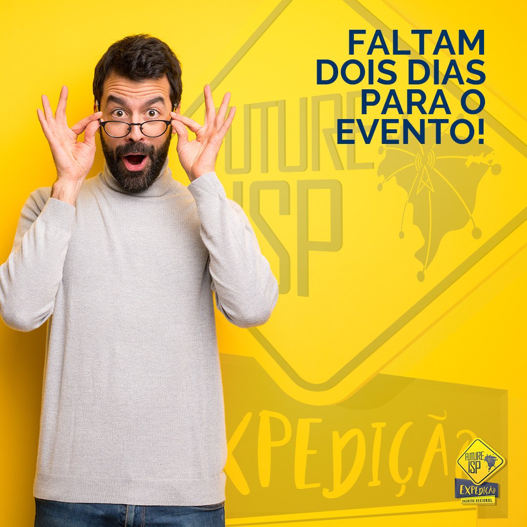 future_ispbr's tweet photo. FALTAM DOIS DIAS PARA O EVENTO! - Estamos chegando BH! Convide amigos ou leve os profissionais da sua empresa para o Future ISP Expedição 😯
Se inscreva: https://t.co/aKLPoKc7Fb 
#futureisp #futureispexpedicao #provedoresdeinternet #telecom https://t.co/awjsLHk6rH
