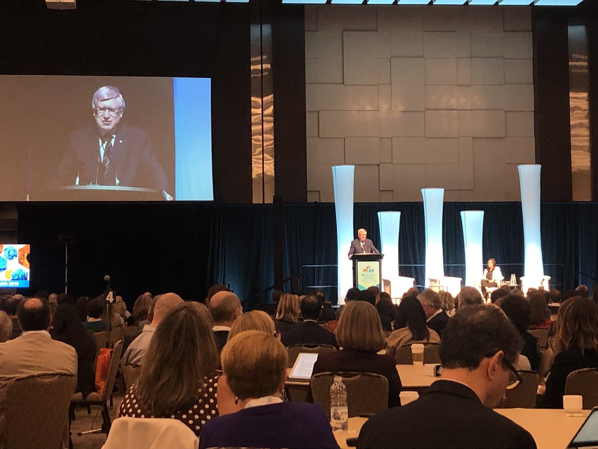 UbiLab_UW's tweet photo. Kicking off the #eHealth2019 conference with Michael Decter speaking about Health Care &amp; eHealth in the Age of False News &amp; AI @eHealthConf https://t.co/62i5bDECdd