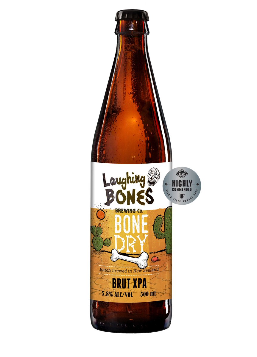 BrewingBones's tweet photo. This is exciting! Our Bone Dry Brut XPA has scored a highly commended award in this year’s New World Beer and Cider Awards. With hundreds and hundreds of entries to make it to this elite group is a great achievement. #Grateful #award #newworldnz #craftbeer https://t.co/9c9LR9E0lL