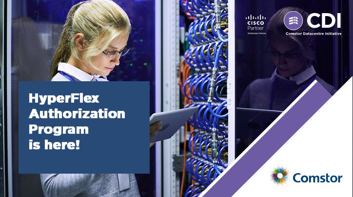 WestconPortugal's tweet photo. You can sell HyperFlex with or without HyperFlex Authorisation but, will you say no to up-front discounts and other advantages? Ask your Comstor CDI lead about it.  #ComstorCDI #welovedatacenter
 https://t.co/m7gZE6SLWz https://t.co/AFxhvApoMS