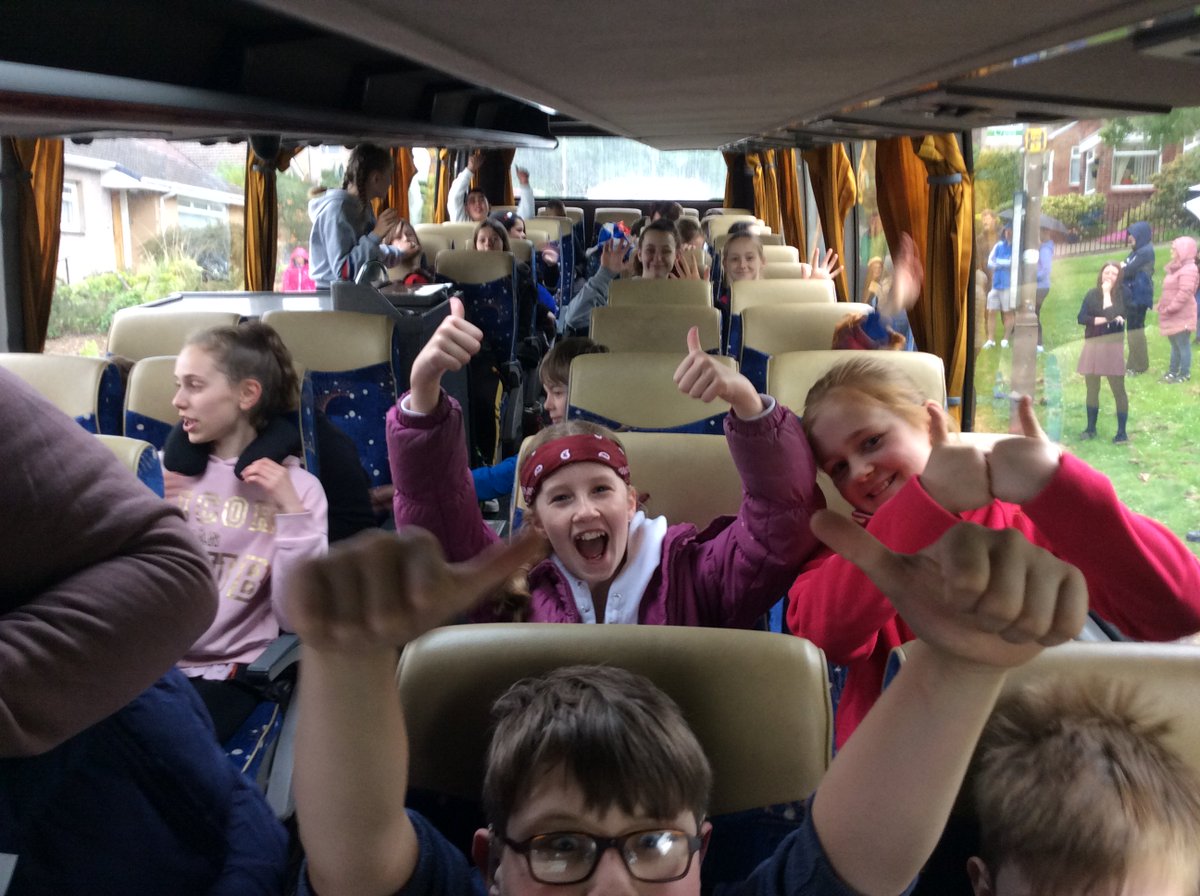 MauricewoodPS's tweet photo. And they are off!! We hope our P7s all have a great time at Benmore.  Enjoy every minute.  New experiences, new challenges, making new friends and having fun!! Follow them this week with their own twitter feed @P7Leavers2019.  @BilstonPrimary @Glencorse_PS @RoslinPS https://t.co/MTlHI7P1Xq