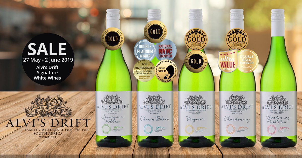 alvisdrift's tweet photo. Alvis Drift Signature White Wines now on sale for website orders only @ R56 a bottle.

All orders are per case of 6 bottles @ R336 a case.
Order via https://t.co/F26U2Q8Lk0

#CheninBlanc #Chardonnay #ChardonnayPinotNoir #SauvignonBlanc #Viognier #AlvisDrift #Promotion #OnSale https://t.co/bl3XeeNwZR