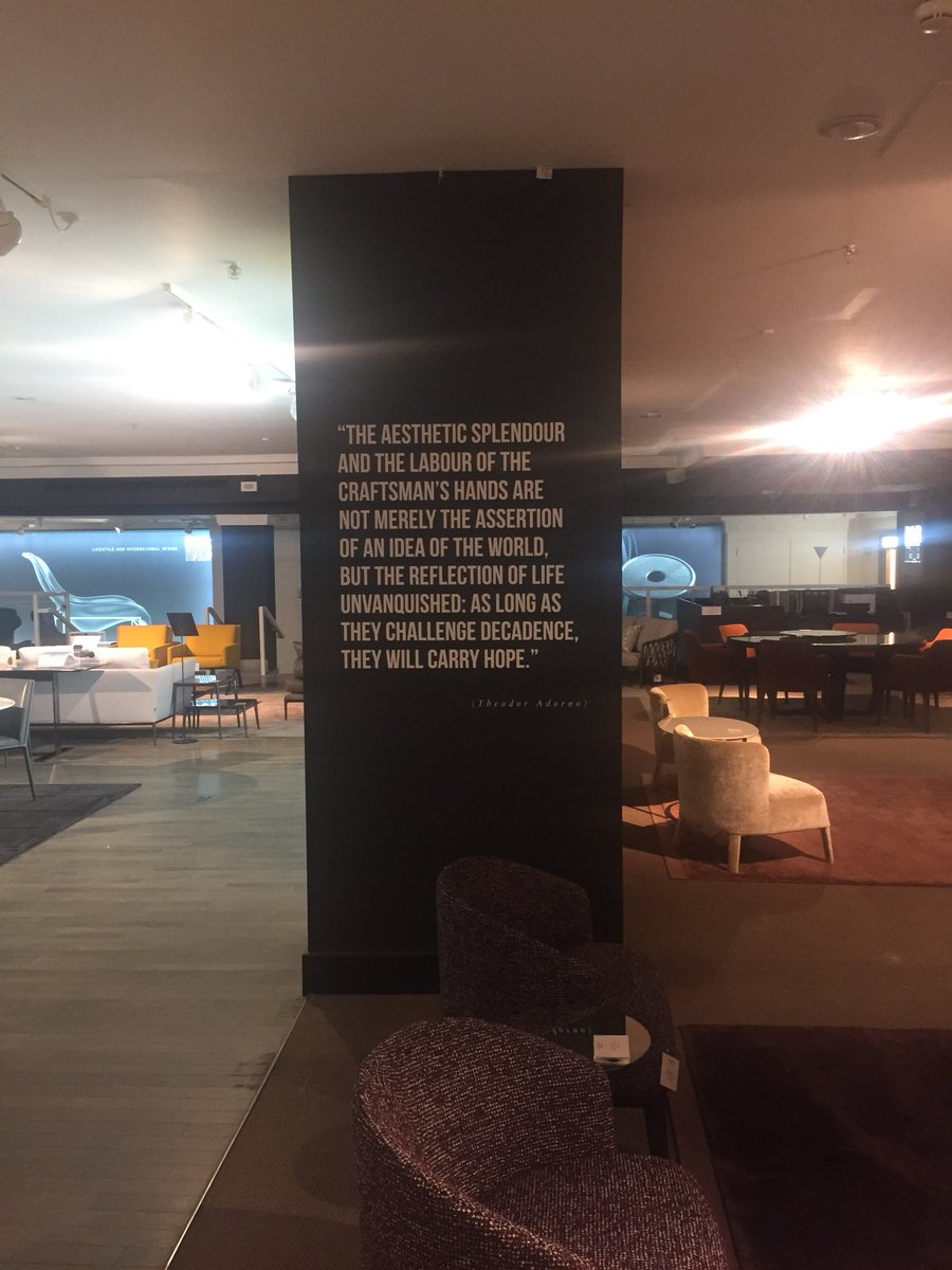 anyway here’s Adorno selling furniture in Harrods