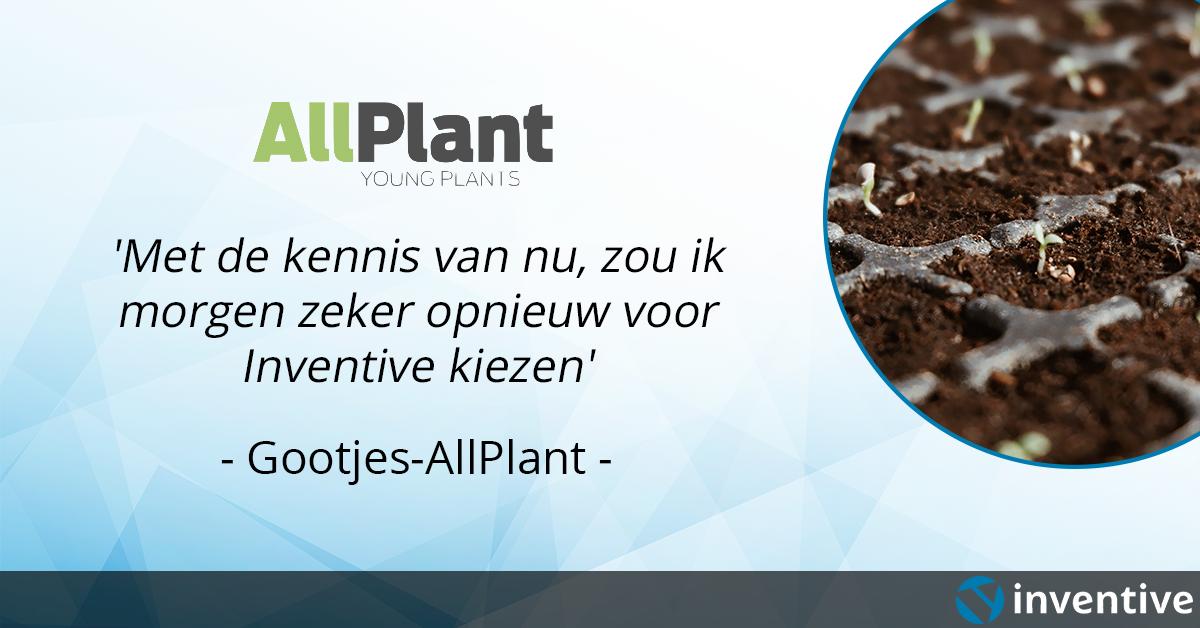 InventiveERP's tweet photo. Lees onze successtory bij Gootjes-AllPlant. Kwaliteit staat in een hoog vaandel bij Gootjes-AllPlant. Dit is één van de redenen waarom Inventive door AllPlant is benaderd. Lees de volledige successtory op https://t.co/ux0GJWONAY https://t.co/CjgGDG3187