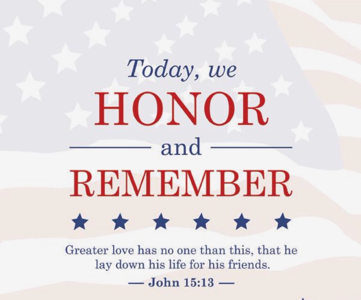 MrsStreetMama_5's tweet photo. Today, we HONOR and REMEMBER🇺🇸Greater love has no one than this, that he lay down his life for his friends. —John 15:13 Today we HONOR and REMEMBER those who made the ultimate sacrifice while serving in our Armed Forces. 🇺🇸 #poppyforourheroes #rememberthedifference #MemorialDay https://t.co/9FhkKfc09X
