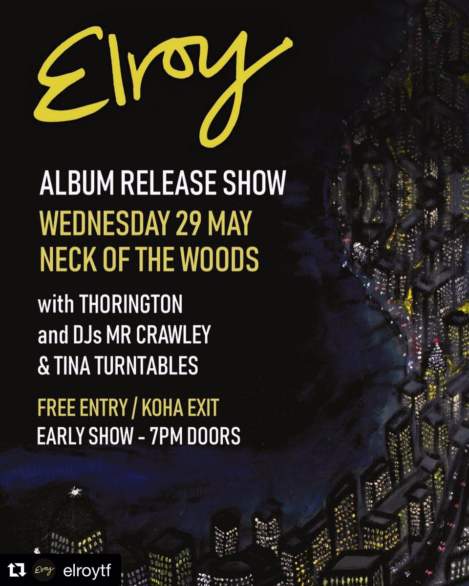 you may have seen him slapping drums in DROOR now watch Daniel smack drums for him. wendsdee night, Neck of the Woods, koha, gig time, hot album, like, super nice one