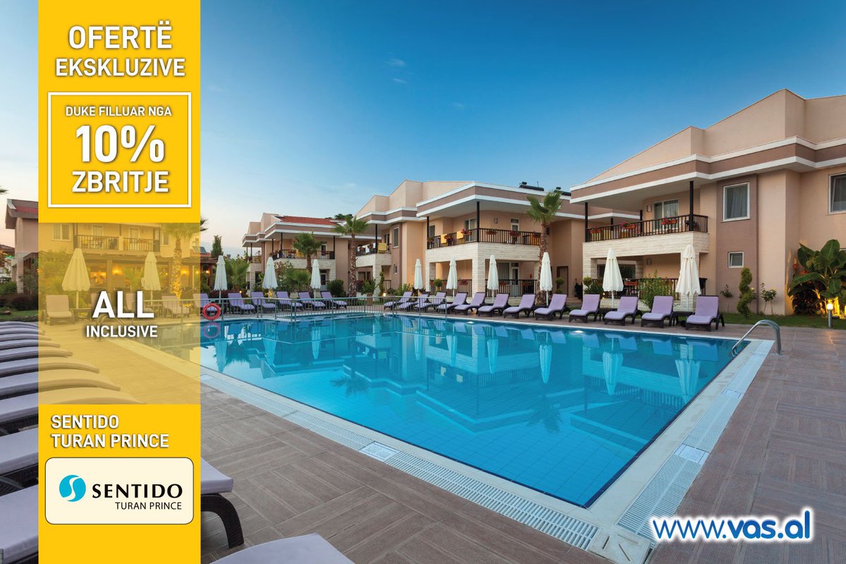 VasTour's tweet photo. 😍ANTALYA - OFERTE EKSKLUZIVE😍
🏩Sentido Turan Prince🏩
😍Duke filluar nga 10% zbritje😍
😍All Inclusive😍

https://t.co/kUI5pVhWLK ose ne agjencine tende te PREFERUAR - member Vas Tour
#JoinUsLoveVas https://t.co/LZGj33jt5J