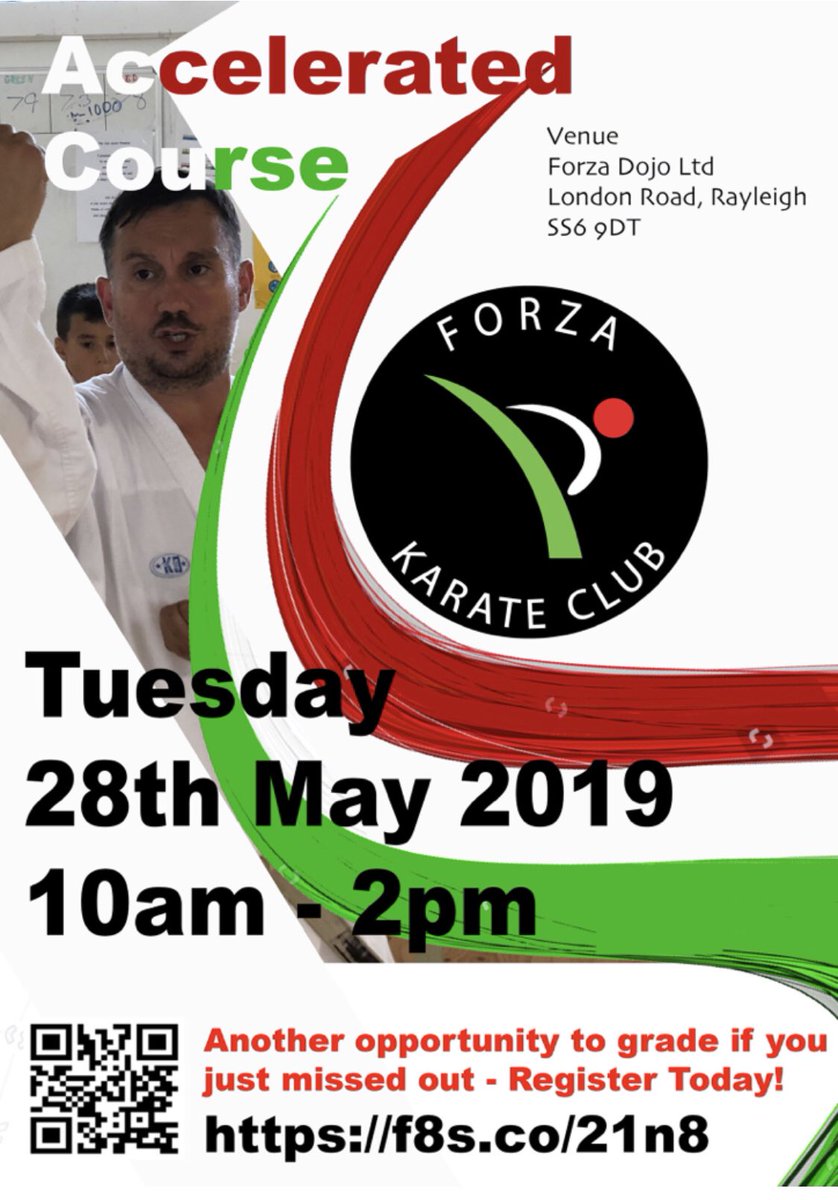 ForzaKarateClub's tweet photo. A few spaces left for tomorrow course - https://t.co/5d3SwRcTNZ #forzakarateclub #jhka https://t.co/4mTKu0XXrg