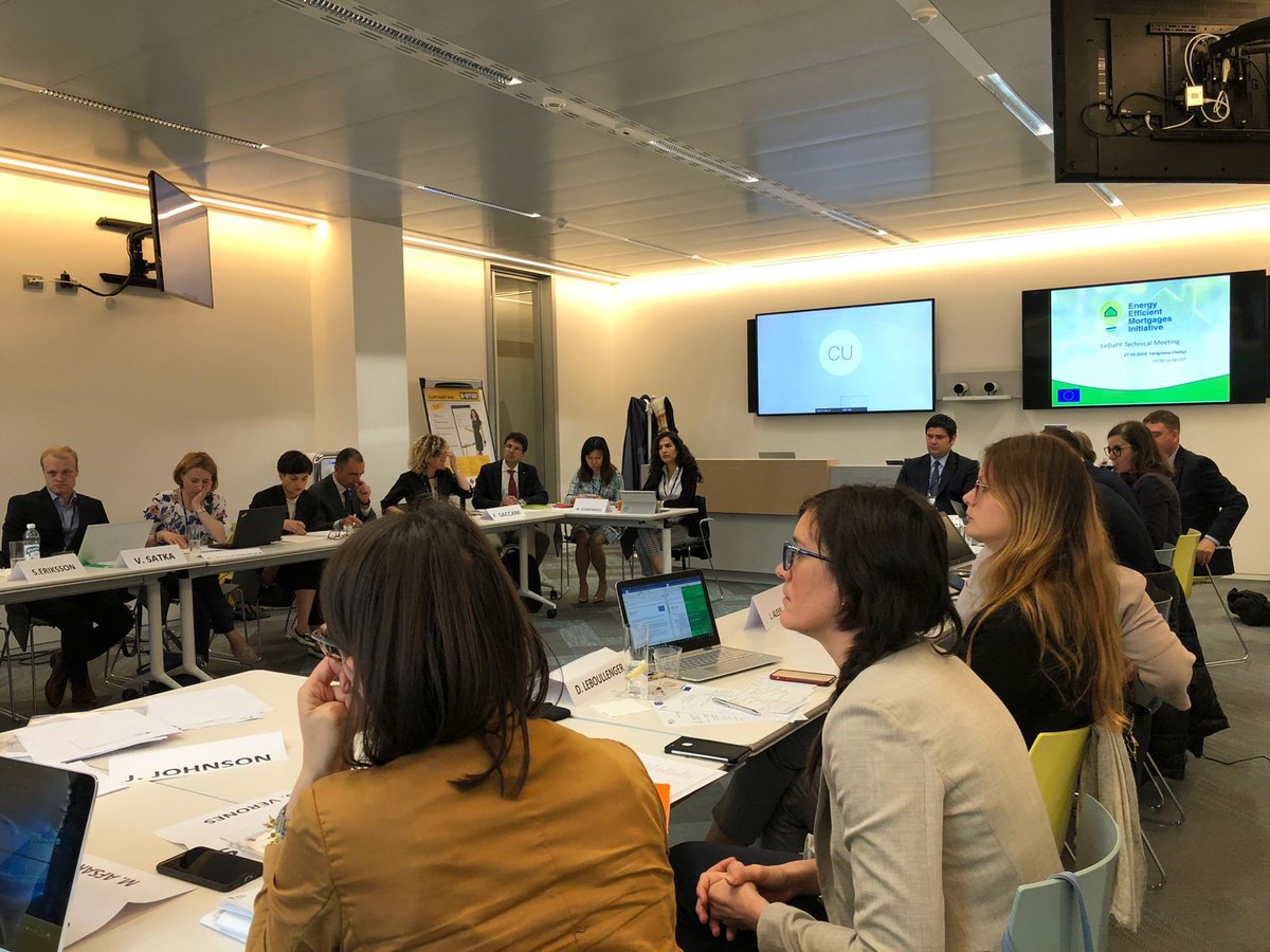 EEMActionPlan's tweet photo. We’re in Bologna today at kind invitation of #CRIF, one of our #EeDaPP partners, to exchange views on our #energyefficiency data reporting template with @EEMActionPlan #pilotscheme banks &amp; advisory council #energyefficientmortgages #improvingEUbuildingstock 🏡🏢🌿🌿 https://t.co/XIXJjecLgi