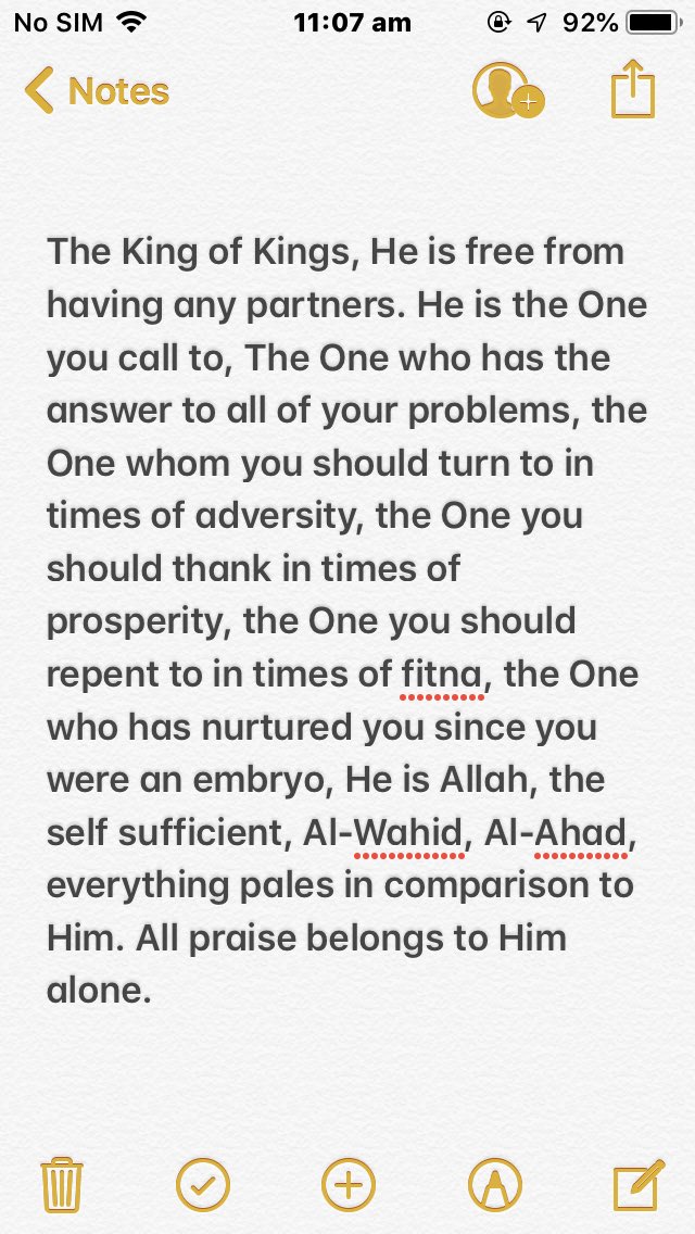 Everything pales in comparison to Allah