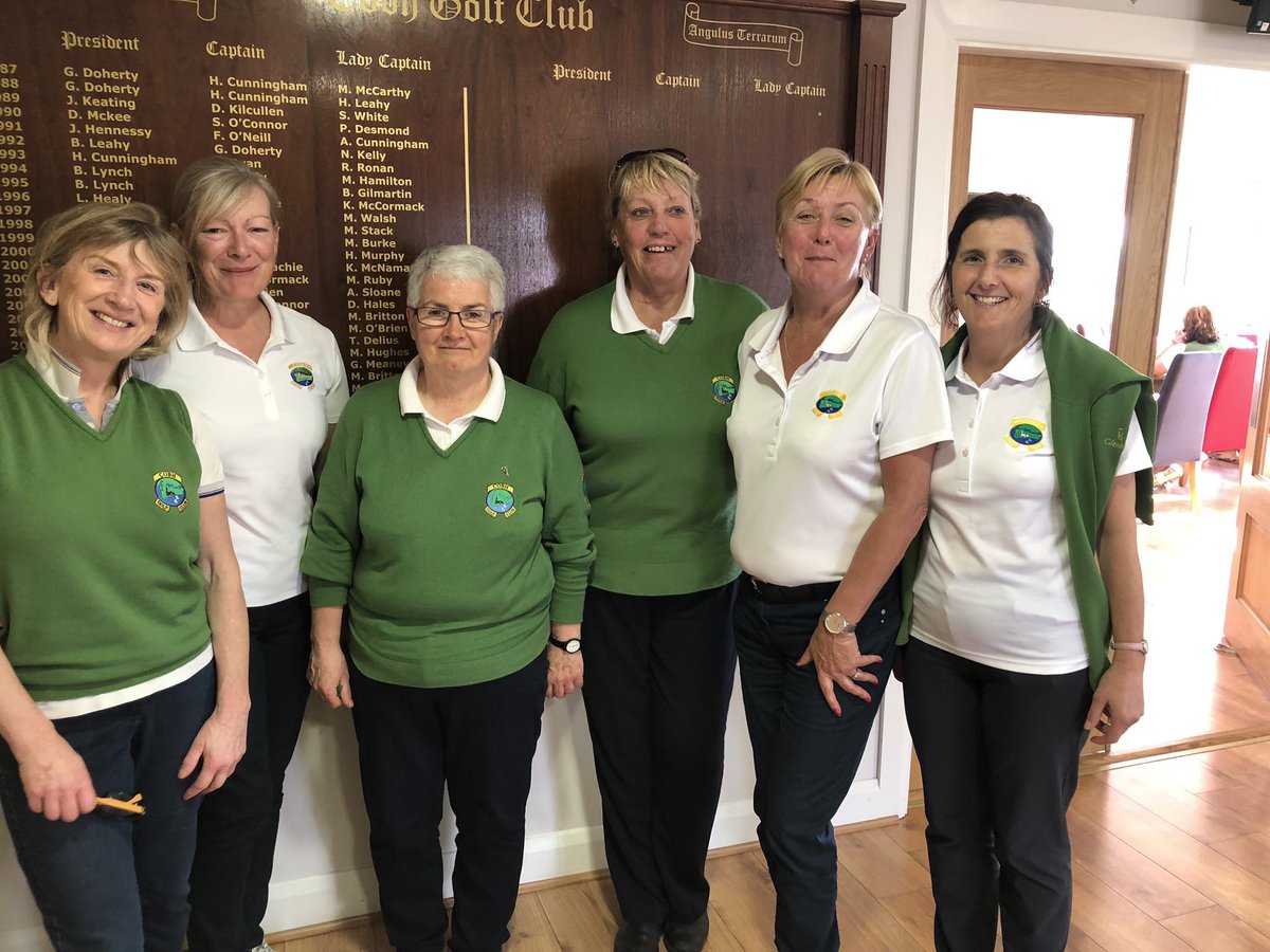 cobhgolfclub's tweet photo. It was a tough day at the office on Sat in Tipperary Golf Course with our Intermediate Team losing out on the 18th to The Doneraile Ladies but well done to Mags, Jacqui, Rose, Heather (Manager) Chris and Margo who represented our Club #ladiesgolf #intermediateteam #cobhgolf https://t.co/sbqpe97tiK