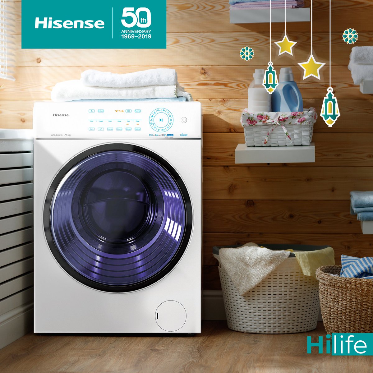 HisenseME's tweet photo. Give your clothing essentials a new life this Ramadan with a Hisense Washing Machine!
Enabled with 360° Smart Wash Technology which automatically measures the weight of your clothes & sets the appropriate washing time!
#Hisense #WashingMachine #Technology #DubaiTechnology https://t.co/7Fyr5GpJ8U