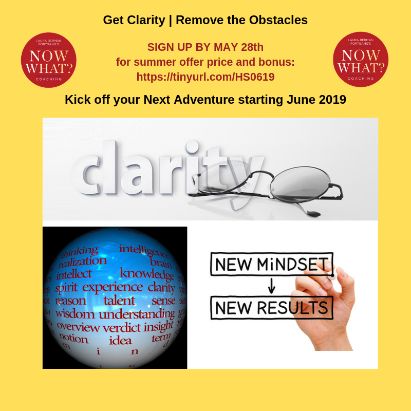 NowWhatCoaching's tweet photo. Get Clarity | Remove the Obstacles
 SIGN UP BY MAY 28th
 for summer offer price and bonus:
 https://t.co/8WYo76Mnet
 Kick off your Next Adventure starting June 2019
 #Lifestyle #CareerGoals #Career #CareerCoaching #CareerAdvice #CareerCoach #ExecutiveCoaching https://t.co/KKaQjQs2x6