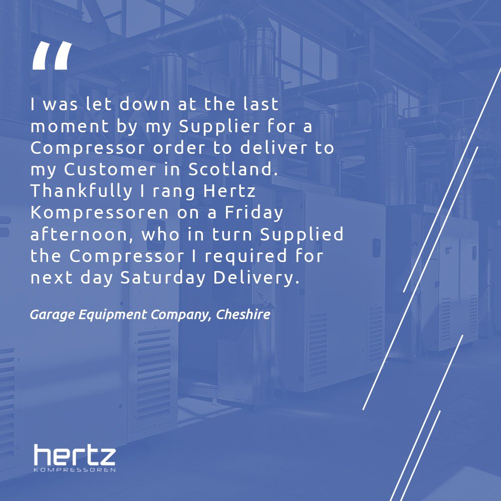 Thank you for the great review!
We always make sure to go the extra mile for all of our customers.
#HertzKompressoren