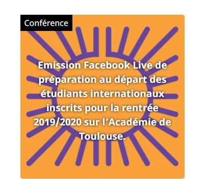 EmbaMexFra's tweet photo. En el marco de la #SALC2019: Sesión de orientación para #estudiantes extranjeros inscritos en @ac_toulouse : alojamiento, becas, trámites migratorios, salud, etc. No se pierdan la transmisión @facebooklive de @Univ_Toulouse
6 de junio, 👉  https://t.co/MApblGD9P1 https://t.co/RFztAanJVa