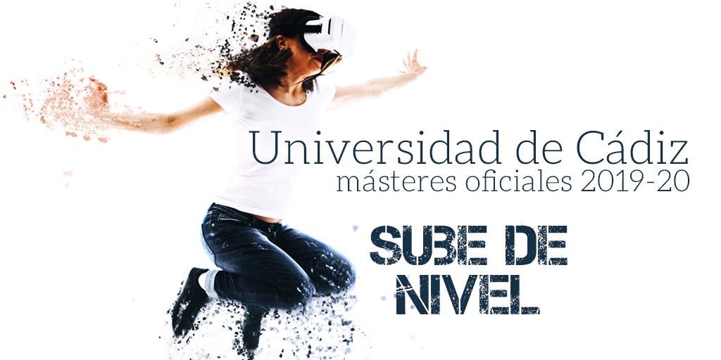 univcadiz's tweet photo. 🔝💯 Sube de nivel con la @univcadiz Solicita plaza en uno de nuestros 55 másteres oficiales ➡️ https://t.co/gSsKNrdOPY #SubeDeNivel https://t.co/0X7JSi1QD4