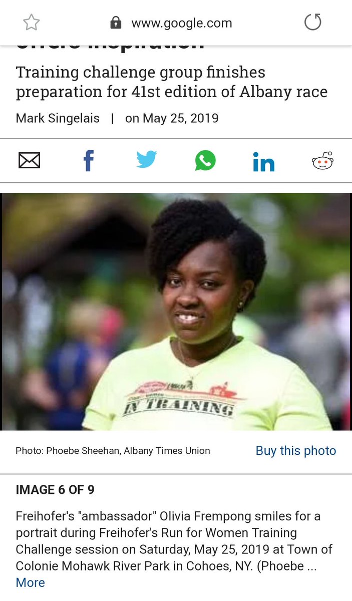 LivFit413's tweet photo. To God be the glory!
Made it to the front page of the sports section in my local paper yesterday as I shared my running journey and how it all started with the @FreihofersRun
โค๐๐พ๐ฏ Race day Saturday #timesunion #runner #RunLivRun #Ghanaian #Faith
https://t.co/Y0zcou4Cyi https://t.co/FOC7yemfBM