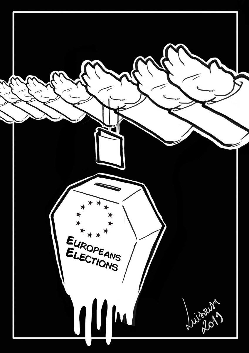 Nothing2say14's tweet photo. #EuropeanElection2019 #Europeias2019 #europe #EuropeanElectionResults #europeaneconomiccommunity
#ecc #cee #politics #politicos #people #afraid #scare #extremism #extremist #cartoon #wacom #digitalart #art https://t.co/vPPxP0wWVA