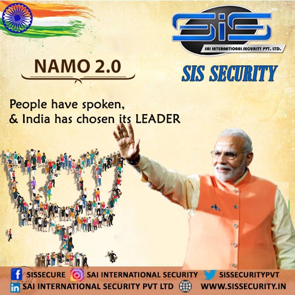 hr_sis's tweet photo. People have spoken &amp; India has chosen its "Leader"
Congratulations PM #narendramodiji 
https://t.co/t0zWWsK6vt Conact 022 25477666 / info@sissecurity.in https://t.co/aF9scgi8wr
