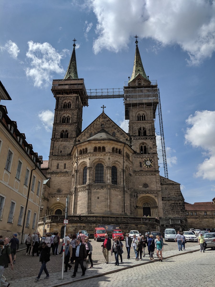 richardavsmith's tweet photo. So, yesterday on #dayten of #springoftrains, I travelled from Munich to Leipzig, visiting Bamberg, Weimar, Erfurt, Leipzig and Dresden, for about an hour apiece. Here's the highlights: first, the places
Bamberg. Lovely, very German looking, can see why it's on the tourist trail! https://t.co/Jq5DCYPkJi
