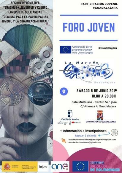 👉El próximo 8 de junio se celebrará el Foro Joven para avanzar en la igualdad de oportunidades de la juventud de la provincia dguadalajara.es/web/guest/cont…