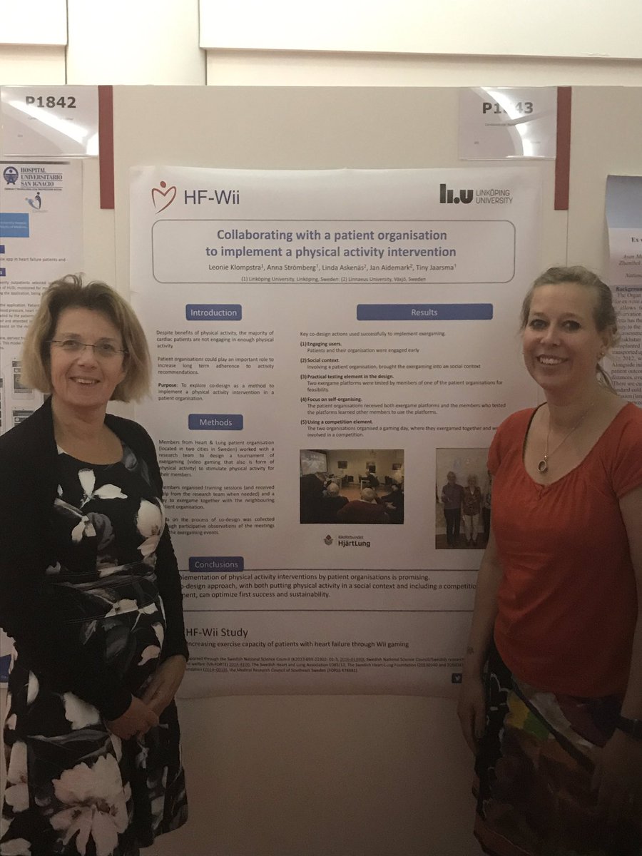 HF-Wii study (@hfwii) on Twitter photo Collaboration with patient organisations to implement the HF-Wii study. Presented #HeartFailure2019
<a href="/escardio/">European Society of Cardiology</a> <a href="/LeonieKlompstra/">Leonie Klompstra</a> <a href="/DrJaarsma/">Tiny Jaarsma</a> #ACNAP Collaboration with patient organisations to implement the HF-Wii study. Presented #HeartFailure2019
<a href="/escardio/">European Society of Cardiology</a> <a href="/LeonieKlompstra/">Leonie Klompstra</a> <a href="/DrJaarsma/">Tiny Jaarsma</a> #ACNAP