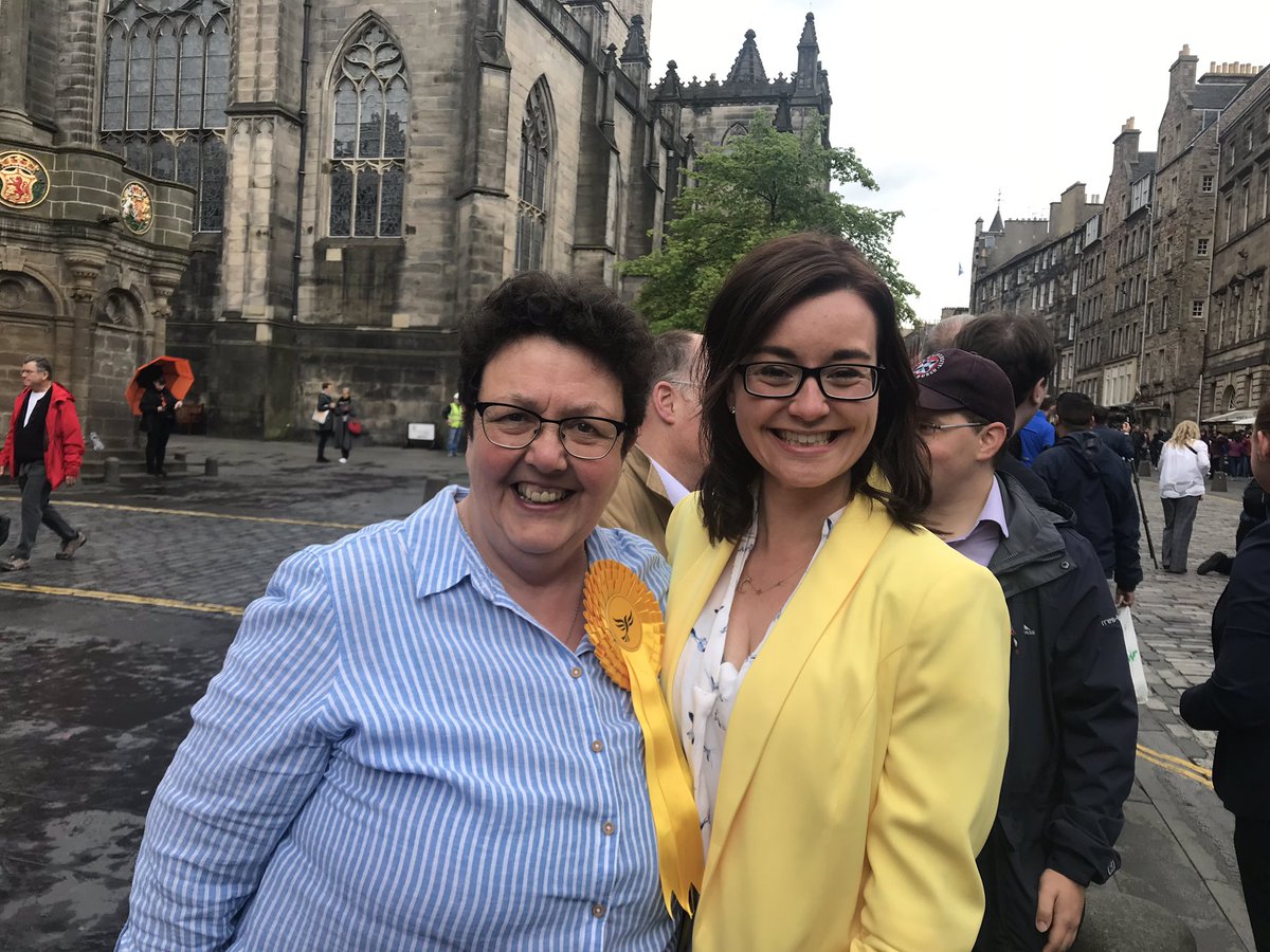 Oh hey, it’s just me and our @scotlibdems MEP @europesheila. What. A. Champ. #EuropeanElection2019 #votelibdem #stopbrexit