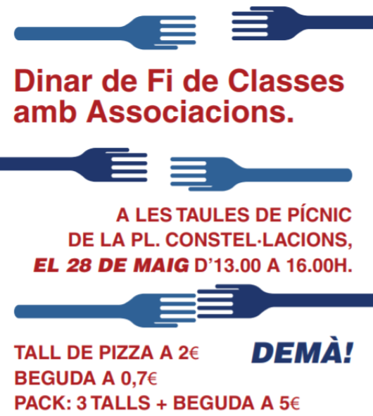 UPCTelecos's tweet photo. Fes i coneix millor la vida universitària de l'#etsetb! @DAT_upc  @DistorsioUPC @AESS_Estudiants @ieeespain @tallerdeso estaran a la plaça Constel·lacions de @la_UPC Vine al Dinar de Fi de Classes amb les associacions! https://t.co/FZoPnN3uN9