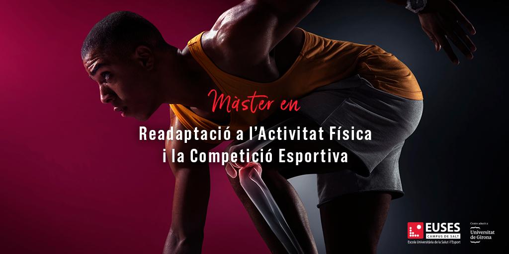 EUSES_Oficial's tweet photo. PREINSCRIPCIONS OBERTES ✍️ per al Màster en Readaptació a l'Activitat Física i la Competició Esportiva per la @univgirona @fudgif, que es realitzarà al Campus de Salt d'EUSES durant el curs acadèmic 2019/20 👉 https://t.co/nIbJQUrH2k #eusesfisio #eusescafe #campussalt https://t.co/7PV6oBYl1y