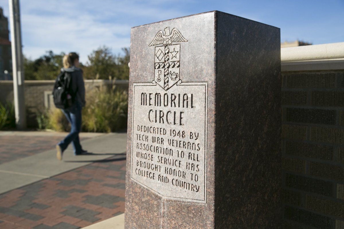 Today, we honor and remember all those who gave the ultimate sacrifice while serving our country. Memorial Circle was dedicated following the end of World War II by the #TexasTech War Veterans Association, but the significance of the location has grown: today.ttu.edu/posts/2017/05/…
