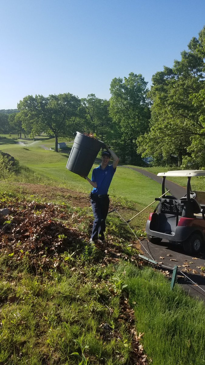 Nicky Allen is working hard to get the hill on #12 cleaned so that get the hole open this coming week 
<a href="/GeorgeWrightGC/">Golf Pro</a> .