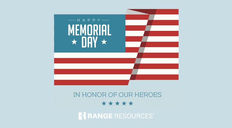 Range_Resources's tweet image. We honor and remember those today who have made the ultimate sacrifice for our freedom.