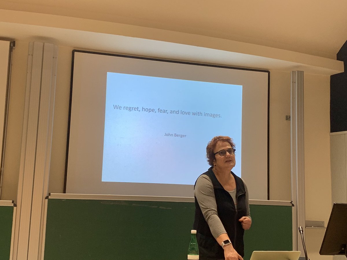 LadanRahbari's tweet photo. Prof Minoo Moallem giving her lecture Race, Gender, and Islamophobia in Ghent University #UGent #CRCG https://t.co/Ahy4TaZbmt