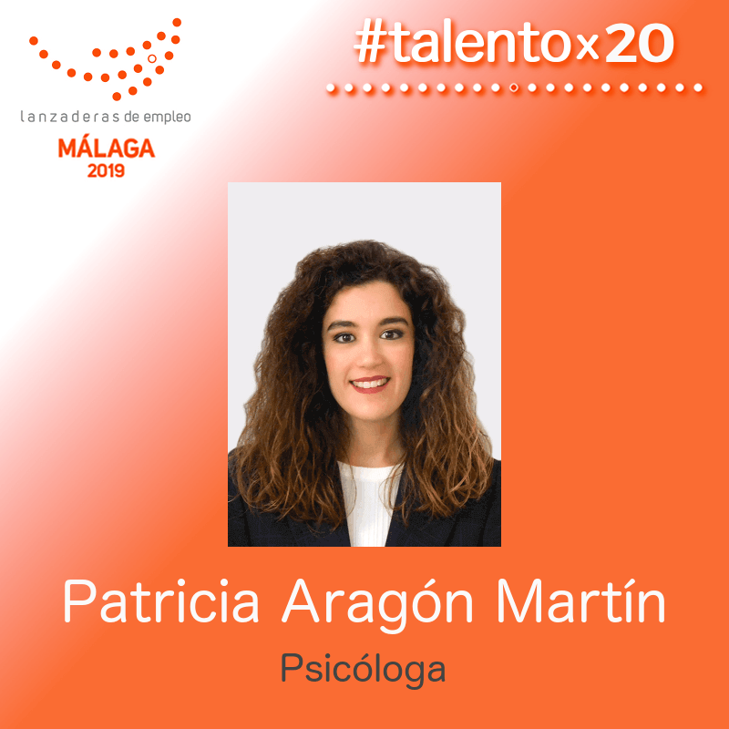 MalagaLanzadera's tweet photo. Nuestra Patricia Aragón Martín es #psicóloga y su #objetivo es extraer el #potencial de la persona para que logre sus #metas. Más información en la web: https://t.co/xbIc3Hb6SQ
#lanzaderamalaga2019 #empleo #desarrolloprofesional #competencias #talentox20 https://t.co/BygQ5vakx2