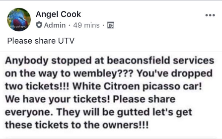ITVCentral's tweet image. Let's help these lost tickets find their owners! ⚽️ Any @AVFCOfficial fans on their way to Wembley in a white Citroen Picasso? #PlayOffFinal