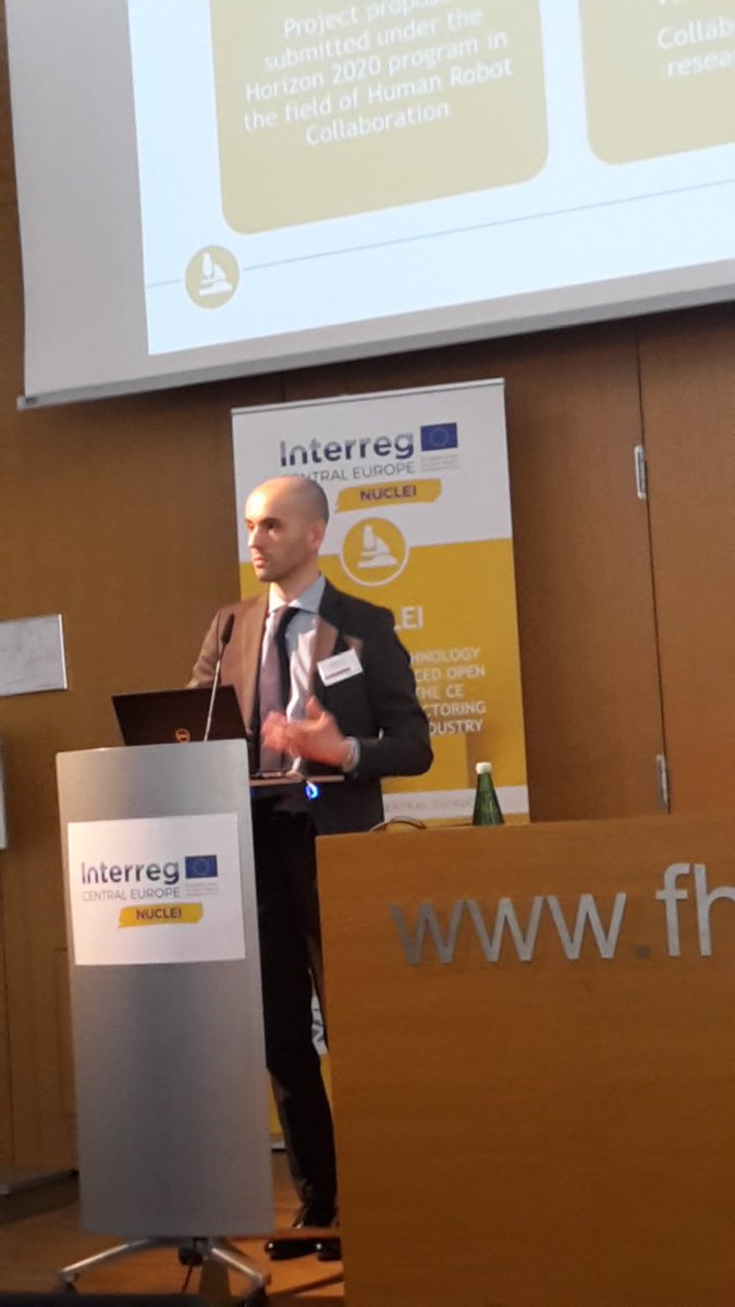 NUCLEI_project's tweet photo. THANk YOU to all the project consortium members and participants of the @NUCLEI_project Final Conference in #Wels, Austria last week! We look forward to moving our momentum forward to keep improving #openinnovation in #manufacturing and #processingindustry in #CentralEurope! https://t.co/h94ghwzpxB