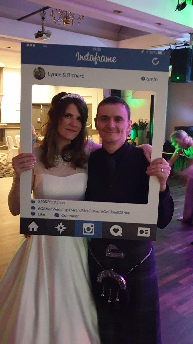 Lynnehazel's tweet photo. So we did, yesterday I married my best friend. Might need to get a bit use to writing Mrs O’Brien https://t.co/bC56IICEC6