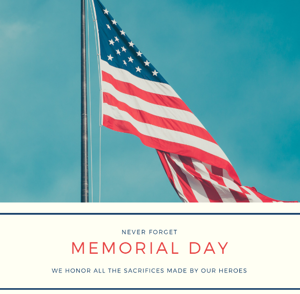 Thank you to all those who have lost their lives so we may live ours freely.  
...
#MayberryIceCreamRestaurants #WinstonSalem #NC #HighPointNC #NCEats #IceCream #ComfortFood #RetroDining #OrderOnline #Catering #MemorialDay