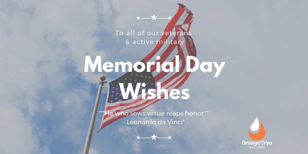 Happy Memorial Day! Honor and remember those who have fallen for our country.