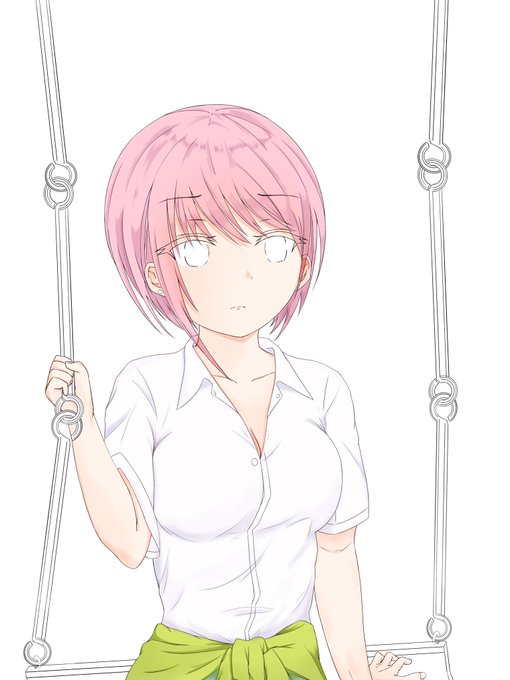 NeöさんがTwitterに投稿した中野一花(五等分の花嫁)のイラスト。