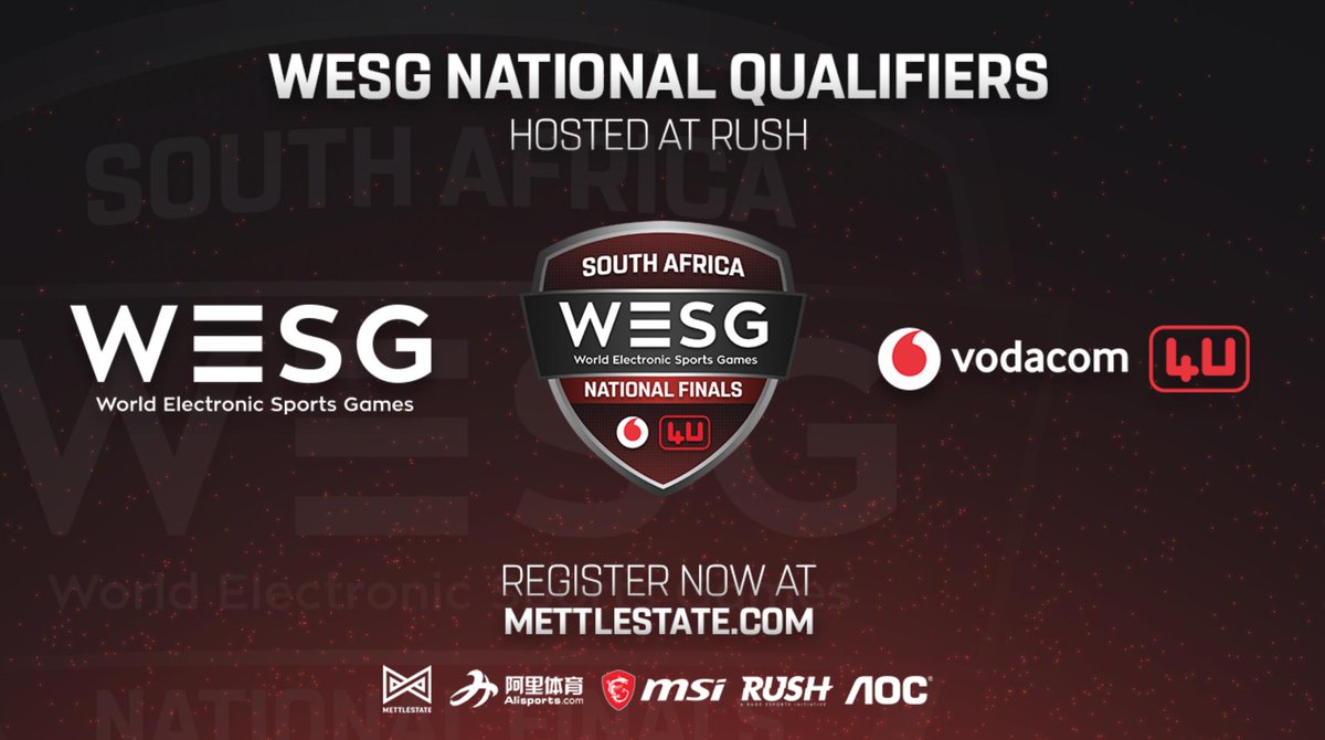 Mettlestate's tweet photo. We’re excited to announce that this year all @WESGcom qualifiers will be held at @rushcoza - Starcraft, Hearthstone, Dota 2 &amp; CSGO Semi and Finals will take place on LAN! Sign up now: https://t.co/TYwrXFLH6w #rushesports2019 https://t.co/feM97enj0r