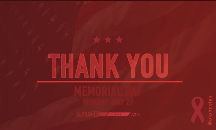 Today, let us commemorate the bravest Americans of them all; those who have fought to defend our freedoms

Please take a moment today to pay respects to a fallen soldier and rejoice for the many liberties that we are granted thanks to their sacrifice 🇺🇸