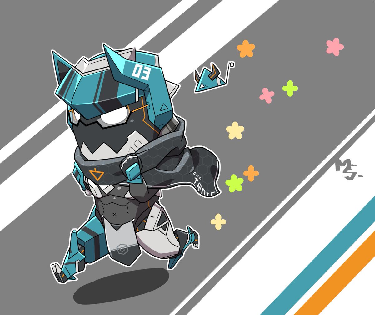 「みたすけ(@Cybernex_3 )の代理キャラのメカスケくんがかっこかわいい!」|牟草るふのイラスト