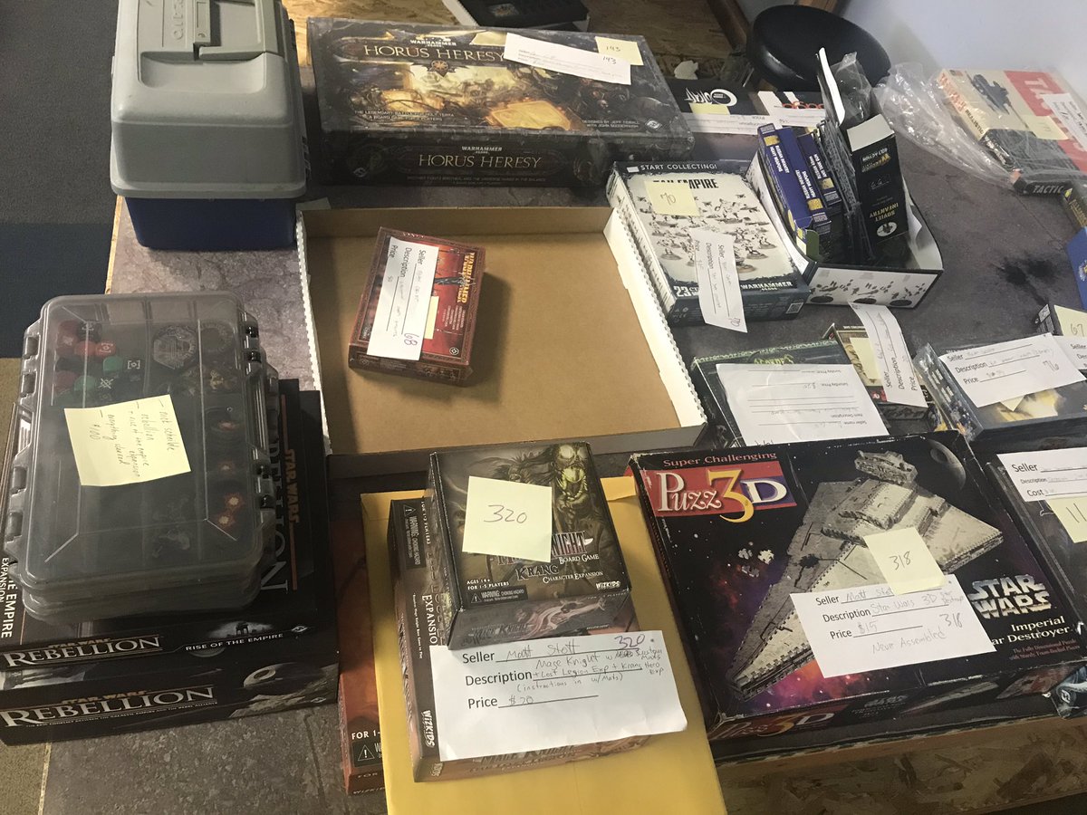 GrognardStore's tweet image. Please come pickup your items left over from the garage sale! And spend your credit! 
We are also making offers on most of the models. 
Any items not picked up by end of the day Saturday June 8th will be considered a donation to the store!  
Thanks. 
Pics are some of what’s left