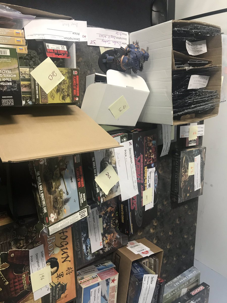 GrognardStore's tweet image. Please come pickup your items left over from the garage sale! And spend your credit! 
We are also making offers on most of the models. 
Any items not picked up by end of the day Saturday June 8th will be considered a donation to the store!  
Thanks. 
Pics are some of what’s left