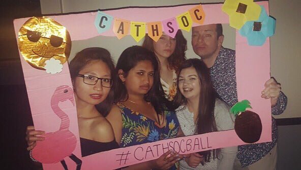 scathsoc's tweet photo. Strike a pose πΈπ€³ #cathsocball on Friday night to celebrate the end of the academic year and end of exams π₯³ππΊππΈπ΄ @sunderlandsu @sunderlanduni @dioceseHN @olomchurch https://t.co/ix1REbSnyj