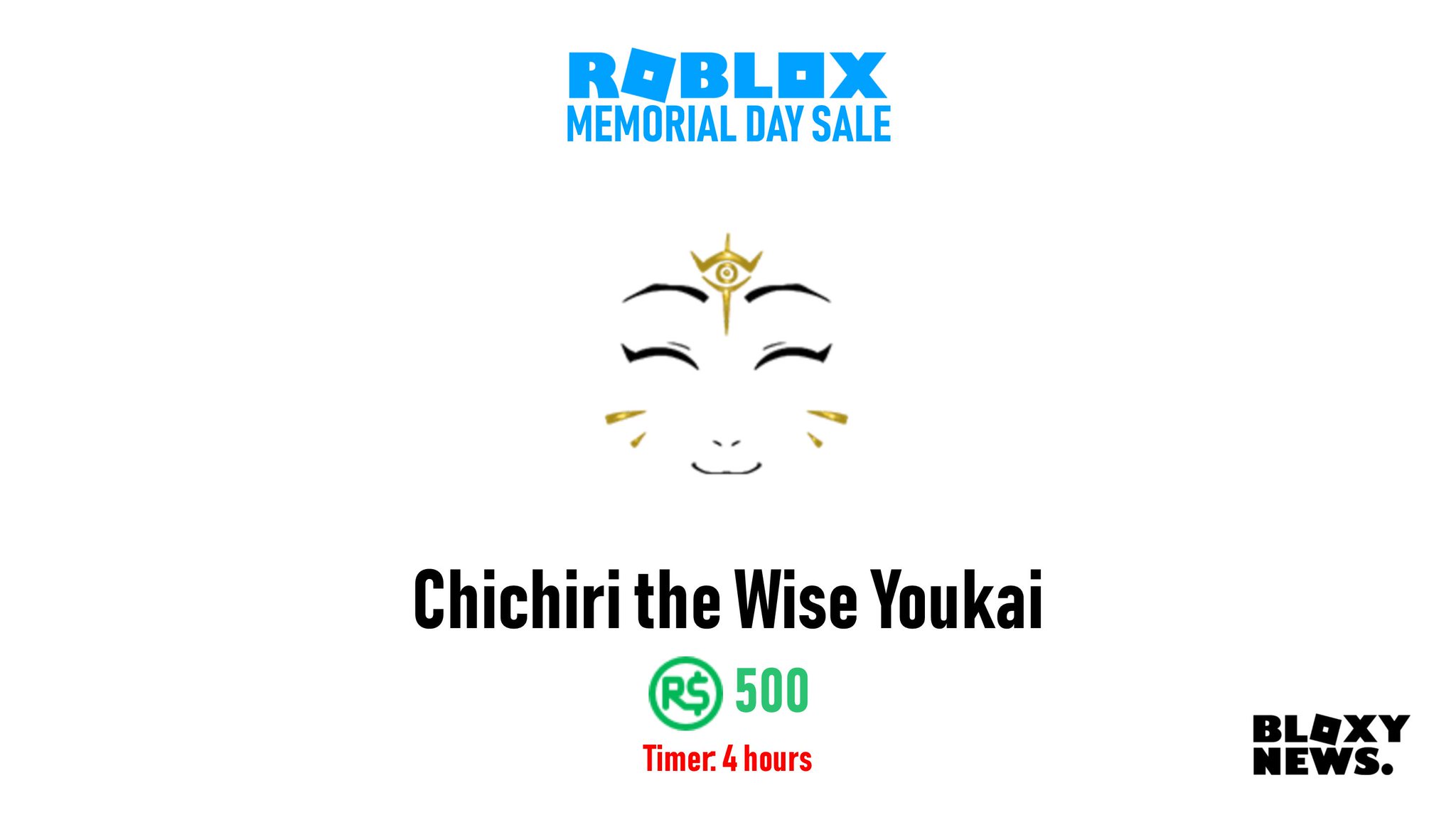 Bloxy News On Twitter We Are Not Meant To Live Apart From Eachother No Man Is Perfect So We Need One Another Roblox Memorialdaysale Chichiri The Wise Youkai Face Https T Co Fue9vut2ql Timer 4 - roblox dead face id